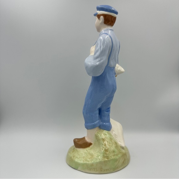 Vintage 1975 Duncan Ceramics Production Inc. Farm Boy With Geese - Picture 8 of 13